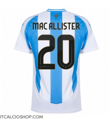 Argentina Alexis Mac Allister #20 Prima Maglia Copa America 2024 Manica Corta